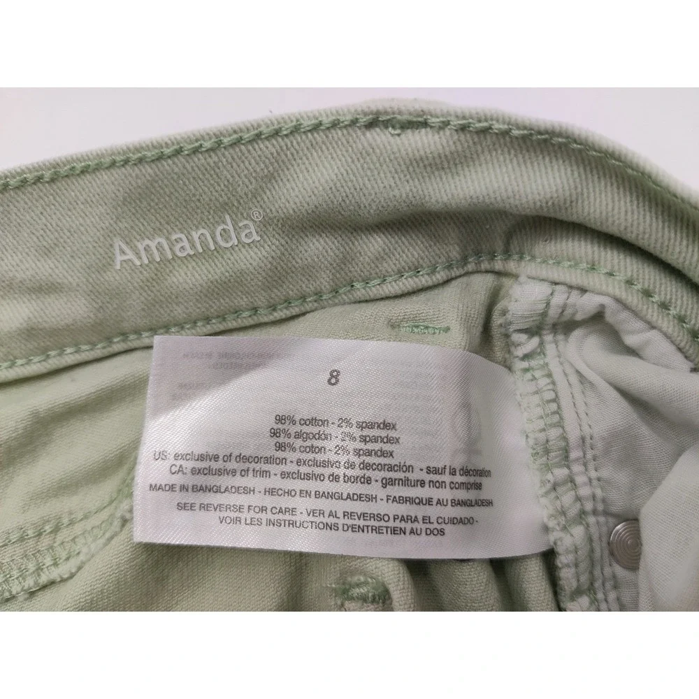 Gloria Vanderbilt Amanda All Around Slimming Effect Capri Pants Size 8